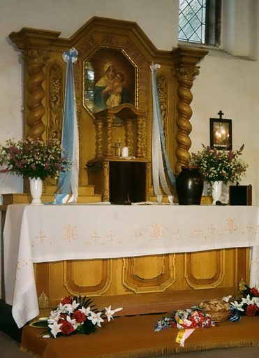 El altar, ahora en la iglesia de Gudnicki