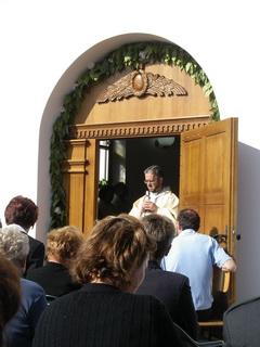 Heilige Messe im Heiligtum mit P. Horn