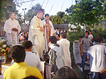 misa central de la Fiesta Patronal celebrada por el Obispo de la Diócesis