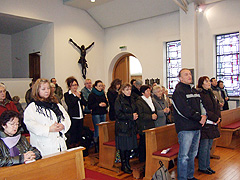 Santa Misa en la capilla de Marienau