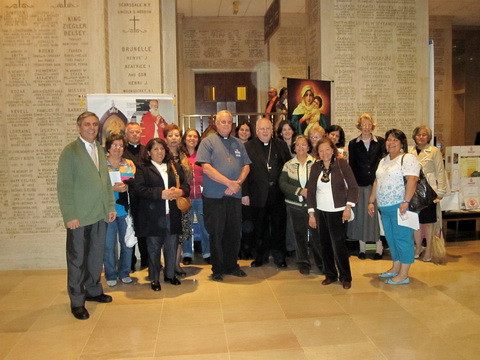 Schoenstatt members after the mass of the Movements in Washington, with Bishop González, Fr. Schapfel and Deacon Larry Illy