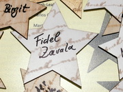 Estrella con el nombre de Fidel Zavala, diciembre de 2009