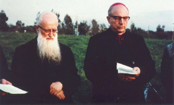 P. Josef Kentenich und Bischof Tenhumberg, Belmonte