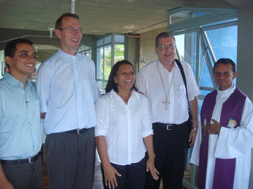 Visita do Bispo auxiliar de São Paulo, bispo da Região piscopal Brasilândia.