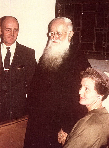 Raymond and Eleanor Yank with Fr. Kentenich