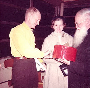Raymond and Eleanor Yank with Fr. Kentenich