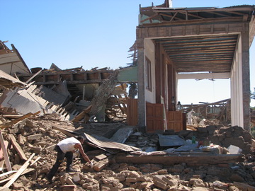 Iglesia en Chile después del terremoto
