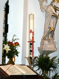 Cirio Pascual en el Santuario Original
