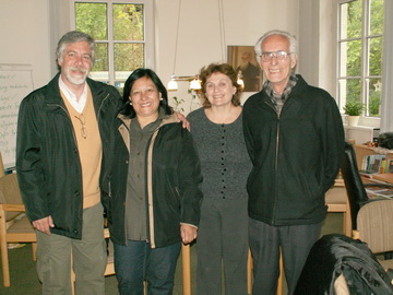 Los Campodonico con el matrimonio Cintolesi, de Chile, también de la Federación