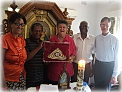 The "Altar Shrine" in Harare (photo: Jnauary 2011, visit of the Father Symbol)