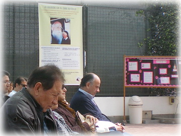 Banner con la publicidad de la Hna. Petra