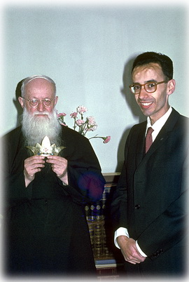 Mario Hiriart con el Padre José Kentenich