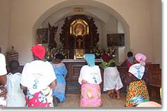 beim Schoenstatt-Heiligtum auf Mont Sion in Gikungu, Bujumbura, Burundi