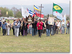 Prozession zum Heiligtum in Tucumán