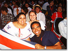 Julio Tomal mit der Delegation aus Costa Rica
