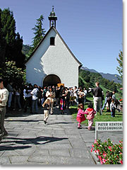 Heiligtum in Quarten, Schweiz