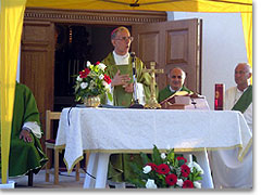 Erzbischof Sanna während der Predigt