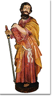 St. Paulus – der, der das Evangelium bis an die Grenzen der Erde brachte (Statue im Sionsheiligtum, Argentinien)