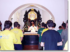 Heilige Messe im Heiligtum, mit P. Mateus Bernardes