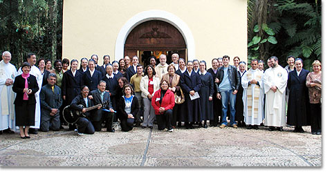 Teilnehmer des ersten nationalen Treffens zur Heiligtumspastoral in Brasilien