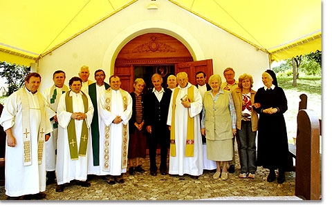 Priestertreffen am Heiligtum von Obudavar, Ungarn