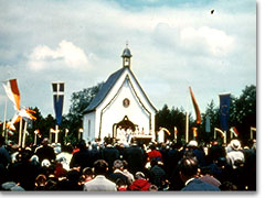 Einweihung des Heiligtums im Jahr 1968
