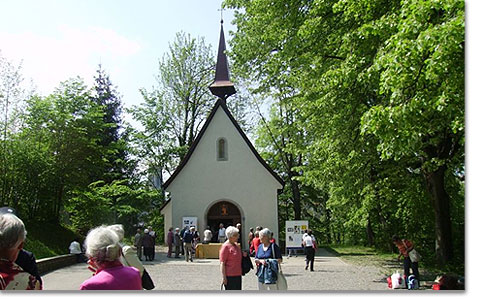 Dankwallfahrt zum Heiligtum in Fribourg, Schweiz