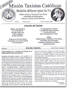 Titelseite der Zeitschrift der Katholischen Taxifahrer-Mission