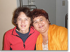 Bertha García aus Spanien und Michelle Adriaanse, aus Südafrika