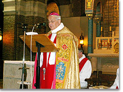 Bischof Gérard Defois von Lille bei seiner Ansprache