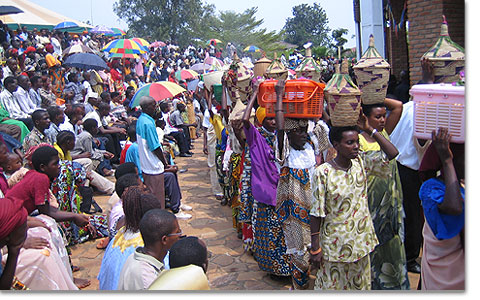 15. August: um die 12.000 Pilger kamen nach Mont Sion Gikungu, Bujumbura 