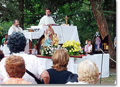Heilige Messe beim Heiligtum von Villa Warcalde, Crdoba