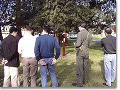 Segnung des Bildstocks; Soldaten der Luftwaffe beten die Kleine Weihe