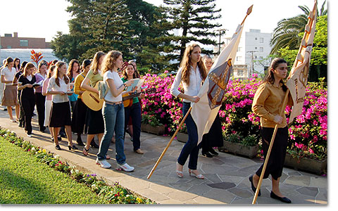 60. Jahrestag des Liebesbündnisses der Mädchenjugend in Santa Maria, Brasilien