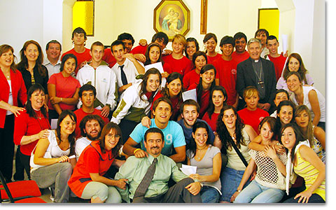 In der Kapelle des Gott-Vater-Bildungszentrums in Mendoza, Argentinien