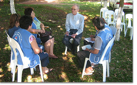 Schnstatt-Treffen in Caguaz: Besprechung mit den Koordinatoren der Kampagne der Pilgernden Gottesmutter