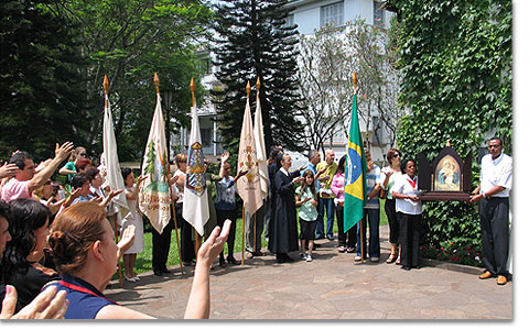 Abschluss des Oktober-Kongresses der Schönstattfamilie in Santa Maria, Brasilien