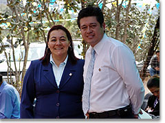 Victor und Elena Lagunas, die Verantwortlichen der Gruppe