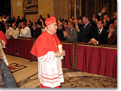 Kardinal Rylko beim Konsistorium