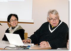 Dr. Hans Czarkowski und Hildegard Hug bei der Prsentation des Buches Camino de Mario