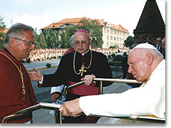 Begegnung mit Papst Johannes Paul II