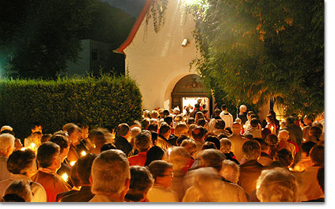 Im August findet in Schnstatt eine allgemeine Pilgerwoche fr englischsprachige Besucher statt
