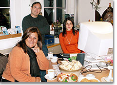 Rosi und Roberto Labrano im PressOffice, Ende Januar 2006