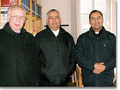 Mons. Peter Wolf, Pfr. Adrian Gonzles, Pfr. Mauricio Torres