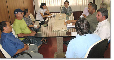 Treffen der Heiligtumskommission mit dem Stadtrat von Jacarezinho