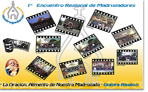 Plakat mit der Einladung zur Tagung der Madrugadores in Los Pinos