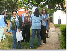 Ankunft der Missionare aus der Stadt Caaguazú
