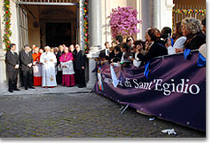 Papst Benedikt besucht die Gemeinschaft Sant’Egidio