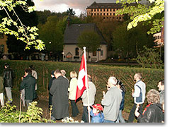 Pilger aus der Schweiz in der Prozession