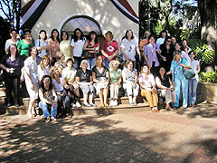 Die Vertreterinnen des Mütterbundes in Argentinien und Paraguay am “Jungen Heiligtum” in Asunción